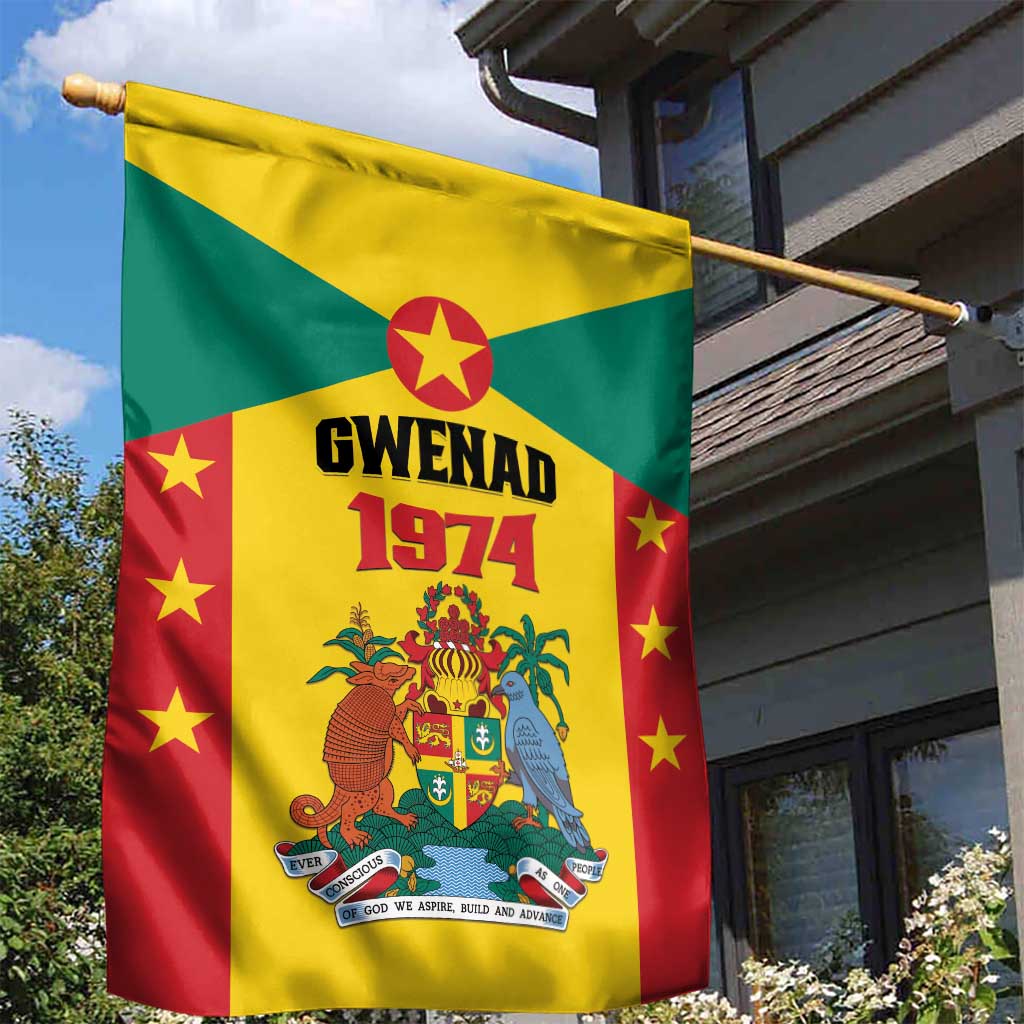 Gwenad Garden Flag Grenada Coat Of Arms Flag Style