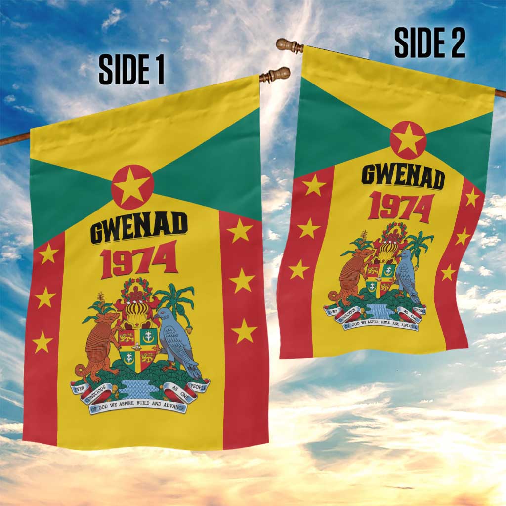 Gwenad Garden Flag Grenada Coat Of Arms Flag Style