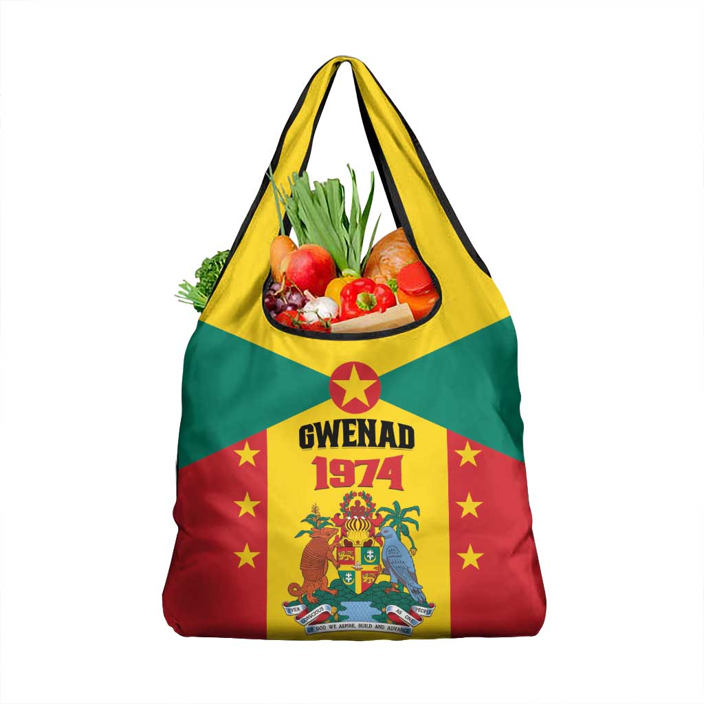 Gwenad Grocery Bag Grenada Coat Of Arms Flag Style