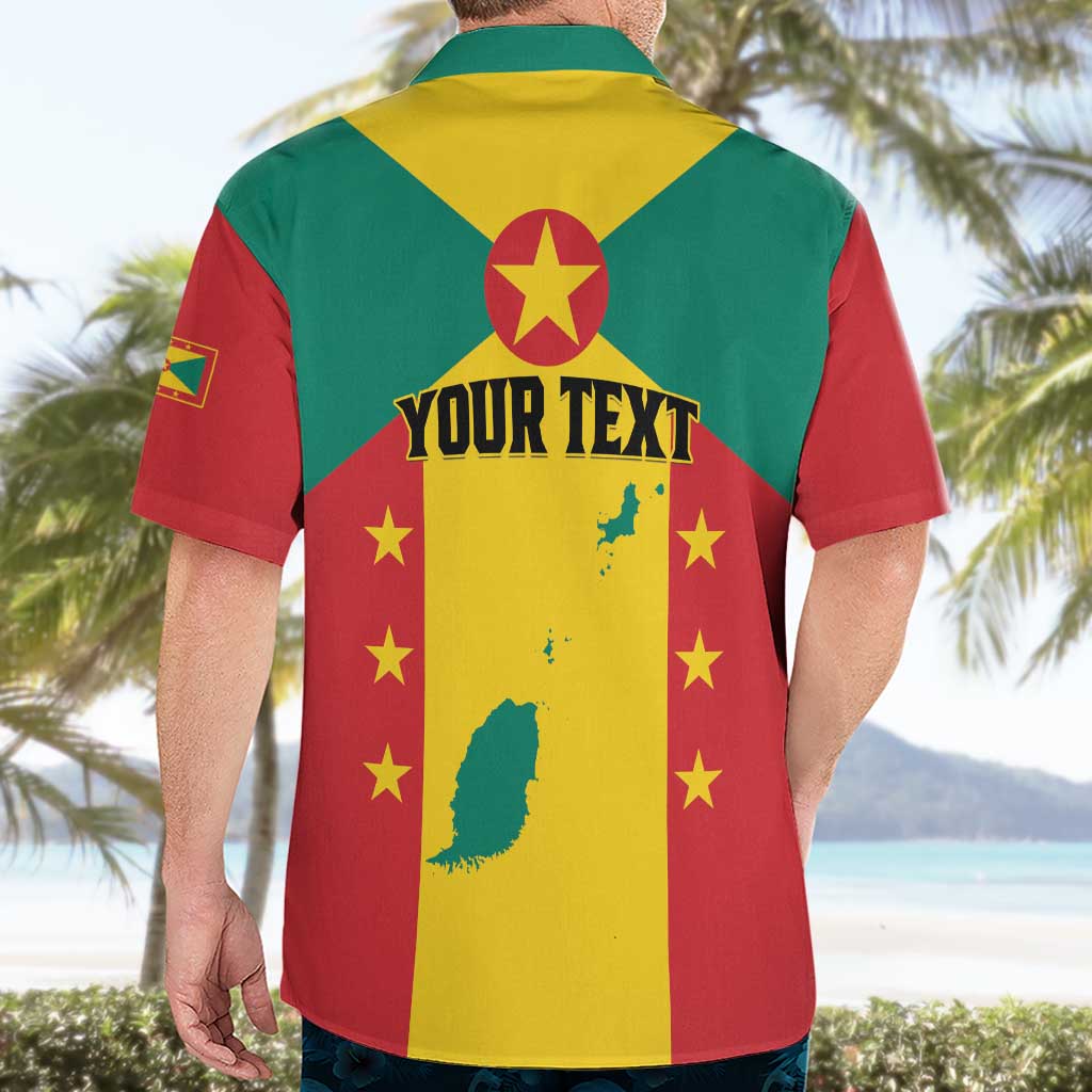 Personalized Gwenad Hawaiian Shirt Grenada Coat Of Arms Flag Style