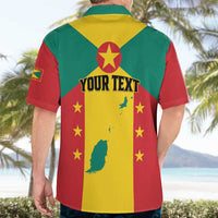 Personalized Gwenad Hawaiian Shirt Grenada Coat Of Arms Flag Style