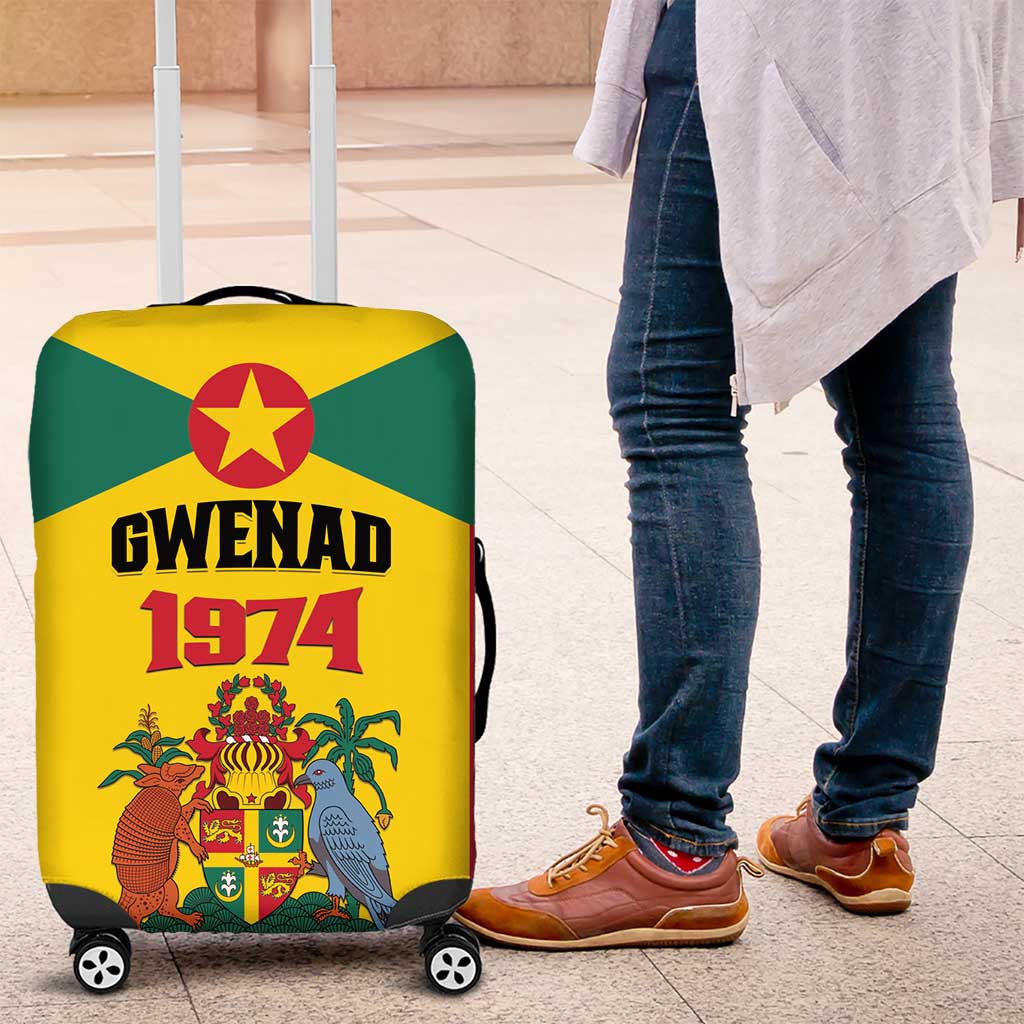 Gwenad Luggage Cover Grenada Coat Of Arms Flag Style