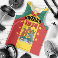 Personalized Gwenad Men Tank Top Grenada Coat Of Arms Flag Style