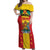Personalized Gwenad Off Shoulder Maxi Dress Grenada Coat Of Arms Flag Style
