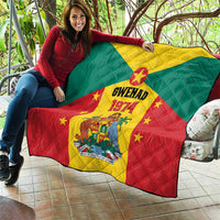 Gwenad Quilt Grenada Coat Of Arms Flag Style - Wonder Print Shop