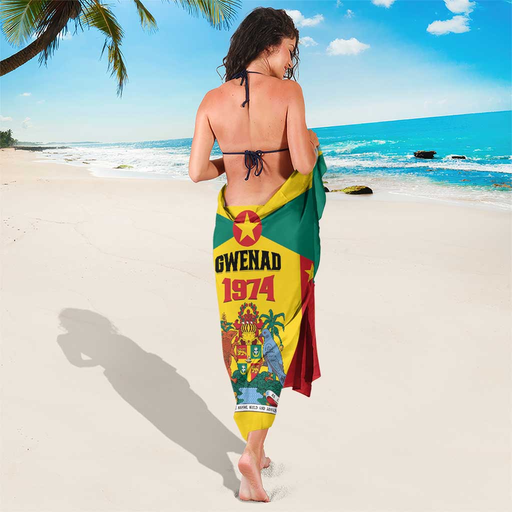 Gwenad Sarong Grenada Coat Of Arms Flag Style - Wonder Print Shop