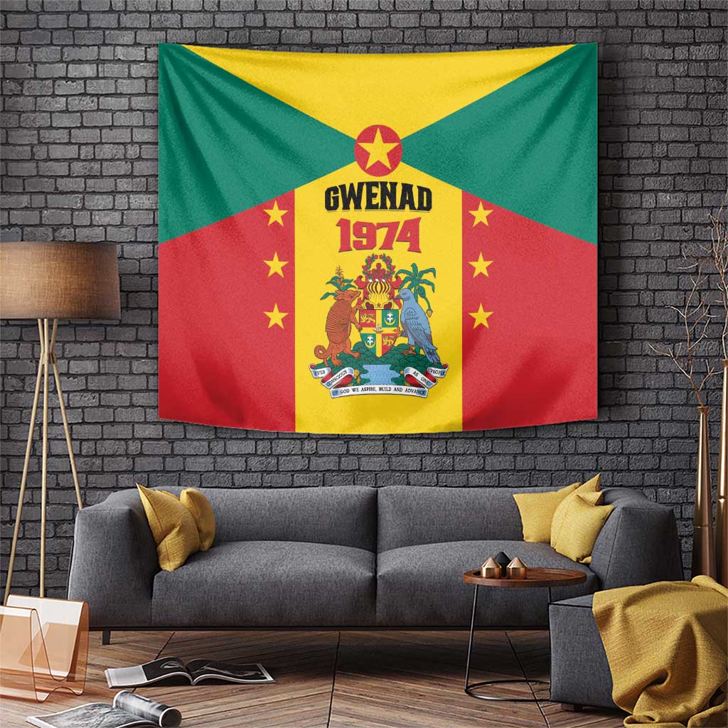 Gwenad Tapestry Grenada Coat Of Arms Flag Style - Wonder Print Shop