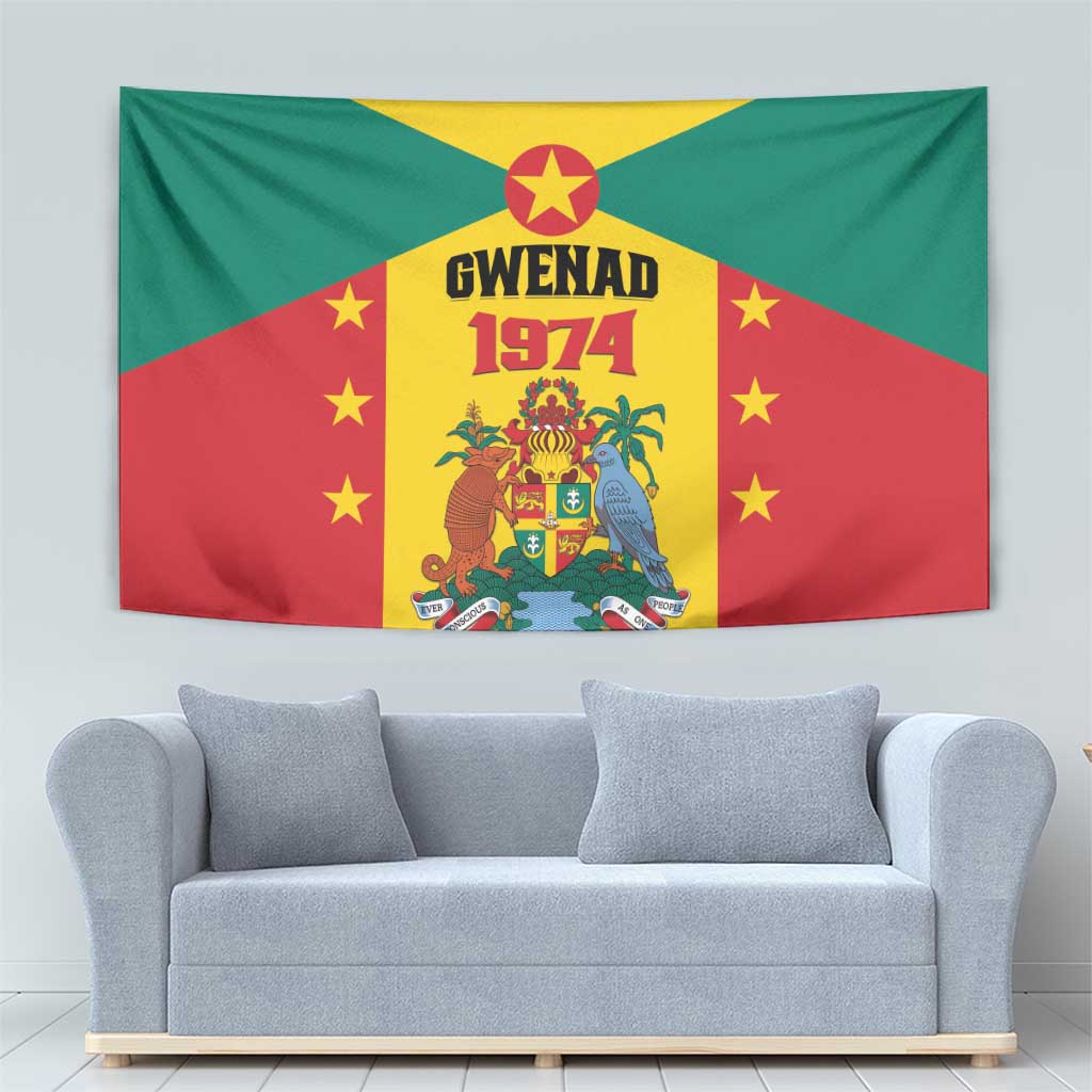 Gwenad Tapestry Grenada Coat Of Arms Flag Style - Wonder Print Shop