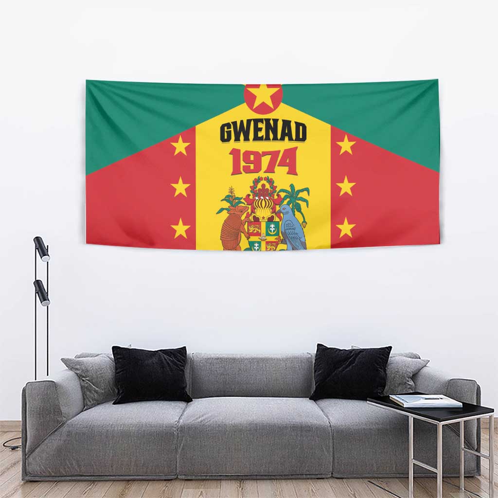 Gwenad Tapestry Grenada Coat Of Arms Flag Style - Wonder Print Shop