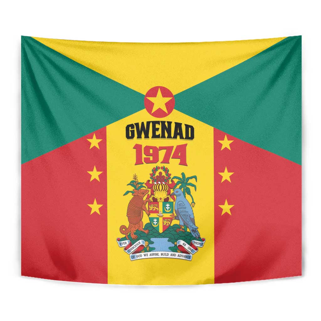 Gwenad Tapestry Grenada Coat Of Arms Flag Style - Wonder Print Shop