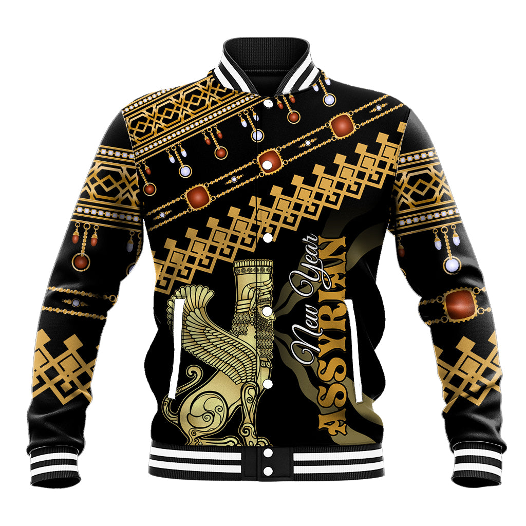 Assyrian New Year Baseball Jacket Akitu 6774 Kha B Nissan - Wonder Print Shop
