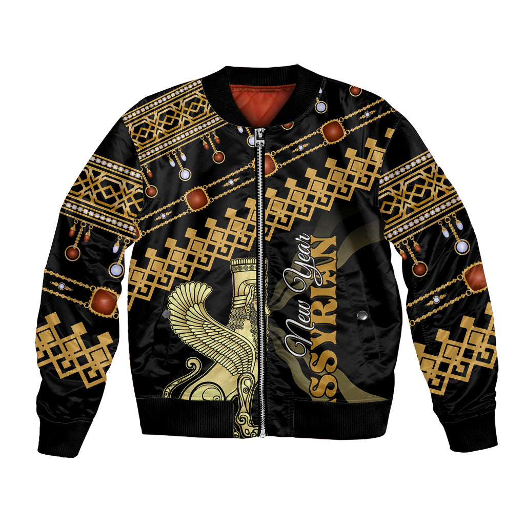 Assyrian New Year Bomber Jacket Akitu 6774 Kha B Nissan - Wonder Print Shop