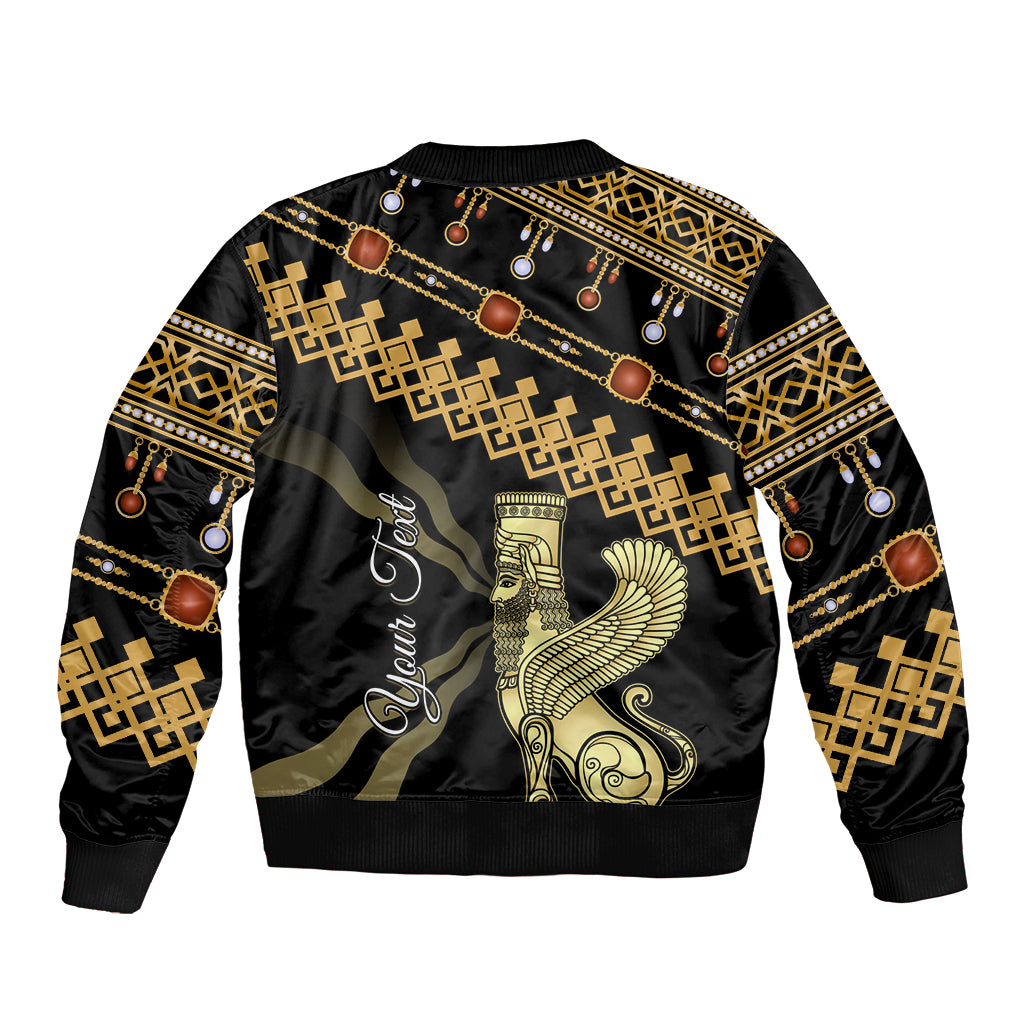 Assyrian New Year Bomber Jacket Akitu 6774 Kha B Nissan - Wonder Print Shop