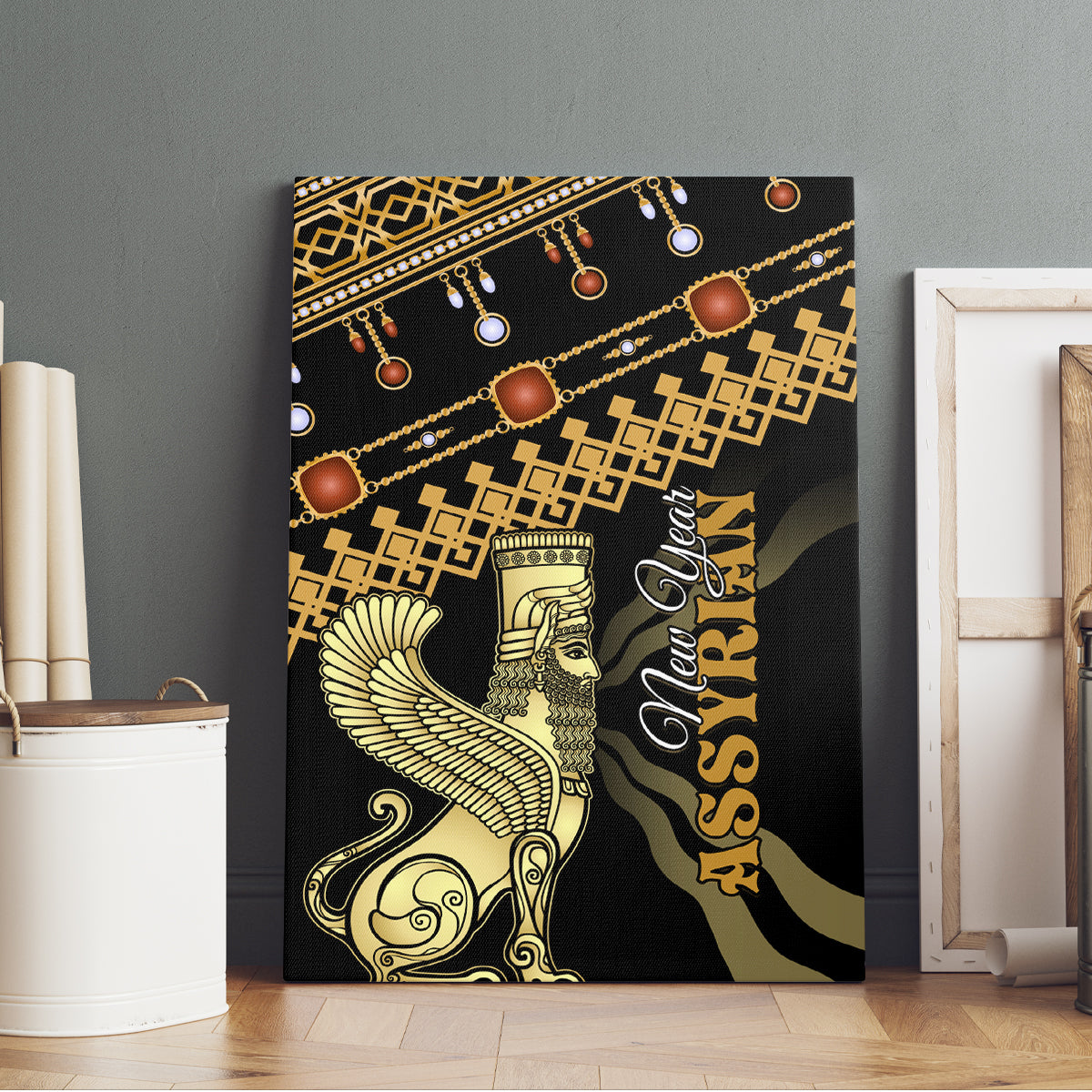 Assyrian New Year Canvas Wall Art Akitu 6774 Kha B Nissan - Wonder Print Shop