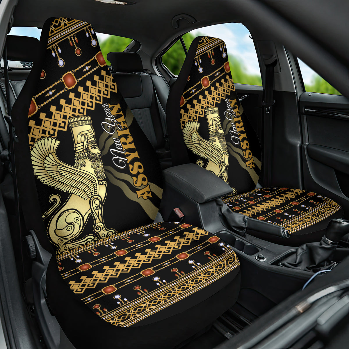 Assyrian New Year Car Seat Cover Akitu 6774 Kha B Nissan