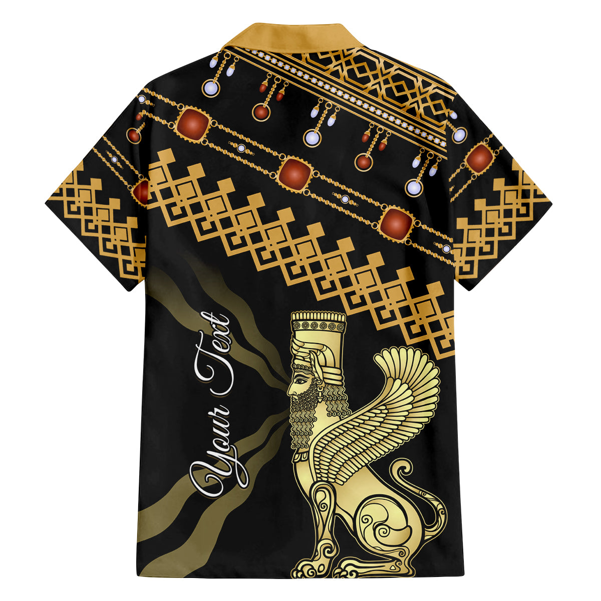 Assyrian New Year Family Matching Long Sleeve Bodycon Dress and Hawaiian Shirt Akitu 6774 Kha B Nissan - Wonder Print Shop