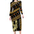 Assyrian New Year Family Matching Long Sleeve Bodycon Dress and Hawaiian Shirt Akitu 6774 Kha B Nissan - Wonder Print Shop