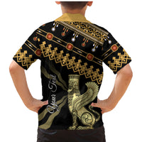 Assyrian New Year Family Matching Mermaid Dress and Hawaiian Shirt Akitu 6774 Kha B Nissan - Wonder Print Shop