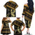 Assyrian New Year Family Matching Off The Shoulder Long Sleeve Dress and Hawaiian Shirt Akitu 6774 Kha B Nissan - Wonder Print Shop