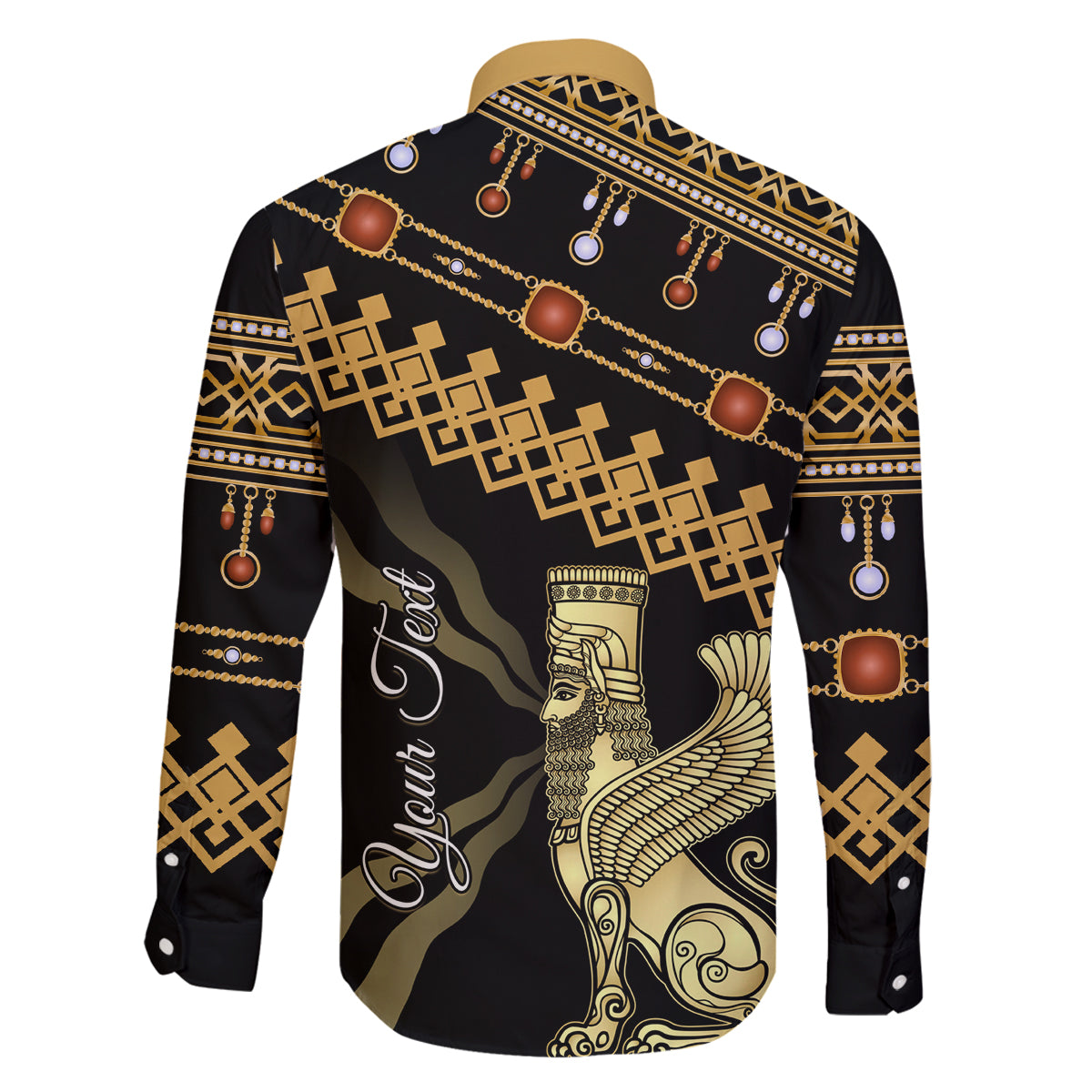 Assyrian New Year Family Matching Tank Maxi Dress and Hawaiian Shirt Akitu 6774 Kha B Nissan - Wonder Print Shop