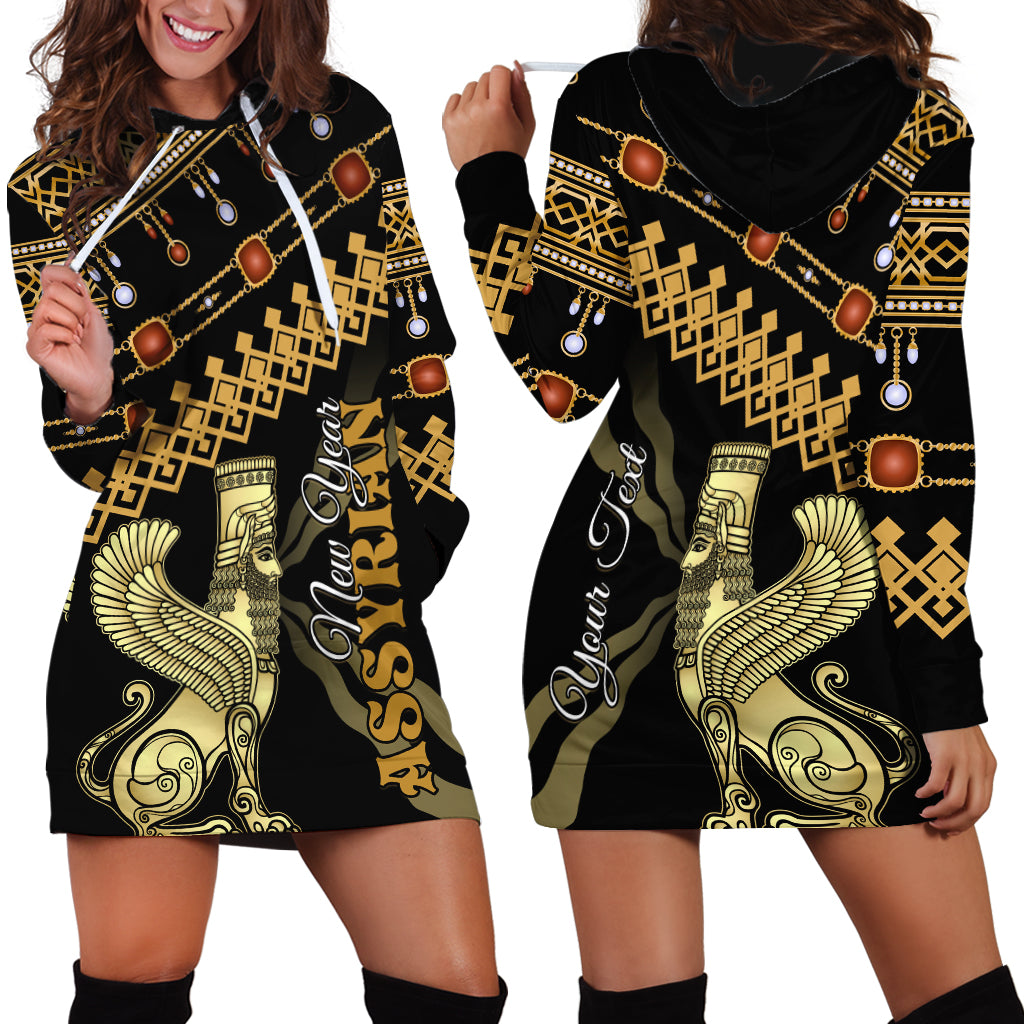 Assyrian New Year Hoodie Dress Akitu 6774 Kha B Nissan - Wonder Print Shop