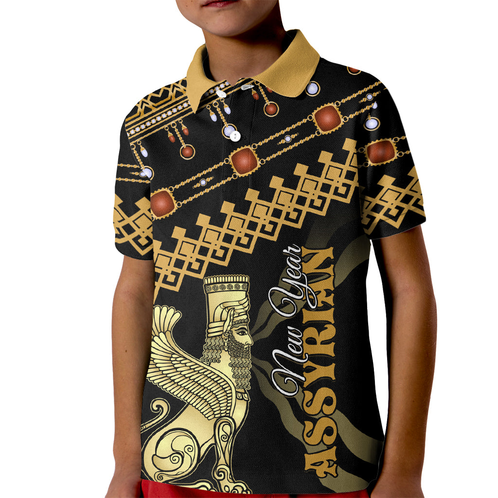 Assyrian New Year Kid Polo Shirt Akitu 6774 Kha B Nissan - Wonder Print Shop