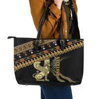 Assyrian New Year Leather Tote Bag Akitu 6774 Kha B Nissan - Wonder Print Shop