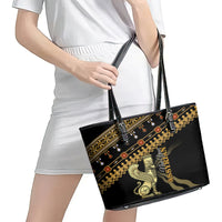 Assyrian New Year Leather Tote Bag Akitu 6774 Kha B Nissan - Wonder Print Shop