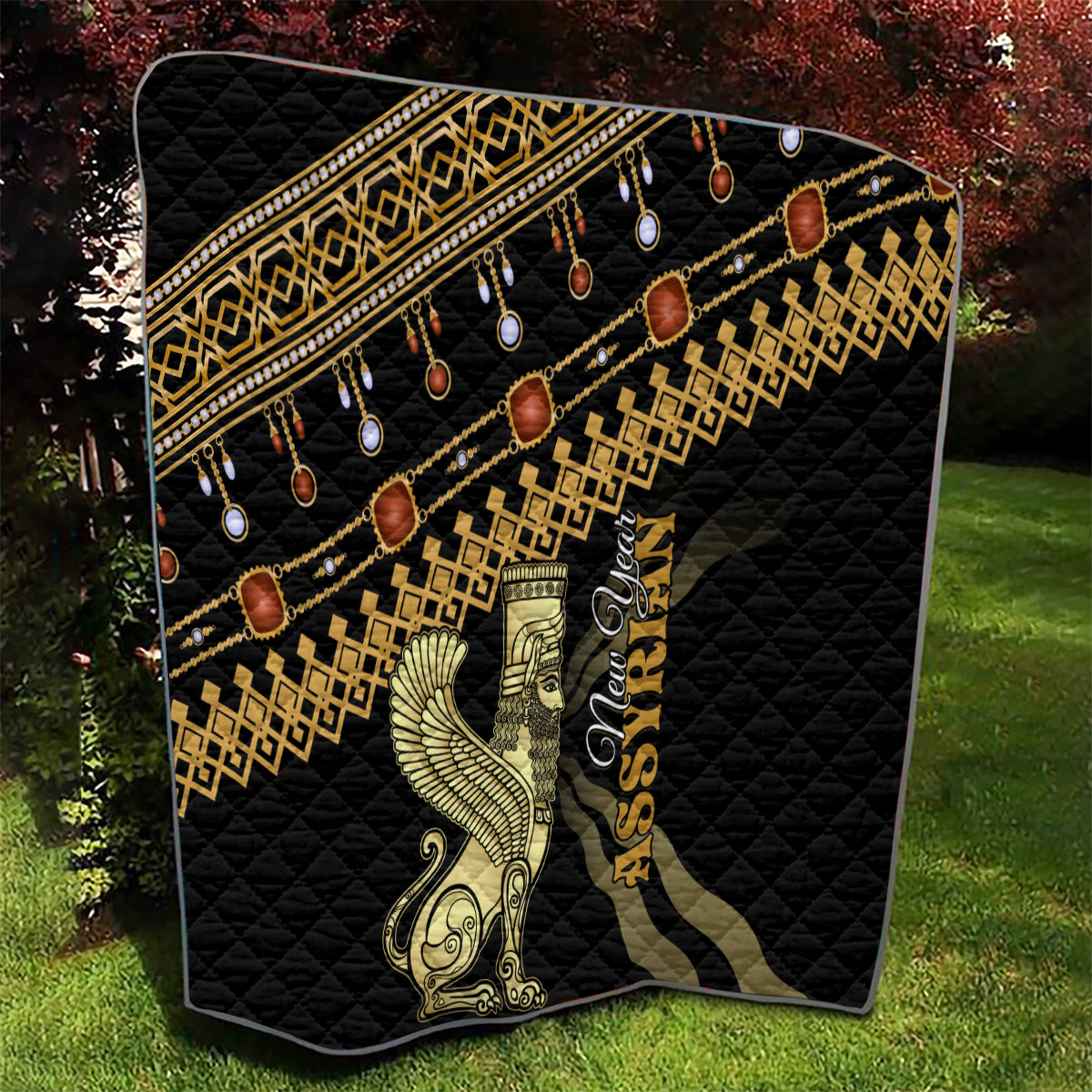 Assyrian New Year Quilt Akitu 6774 Kha B Nissan - Wonder Print Shop