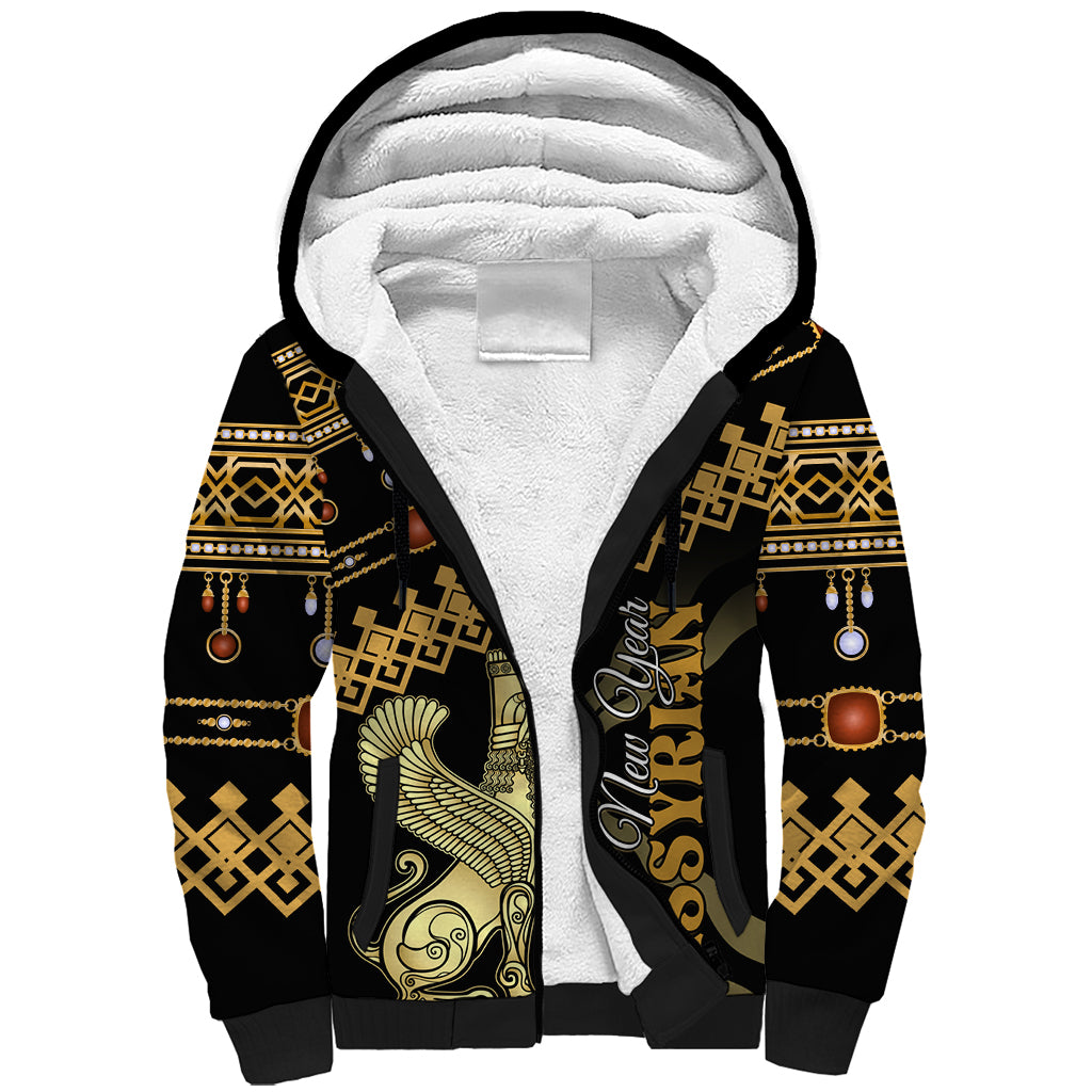 Assyrian New Year Sherpa Hoodie Akitu 6774 Kha B Nissan - Wonder Print Shop
