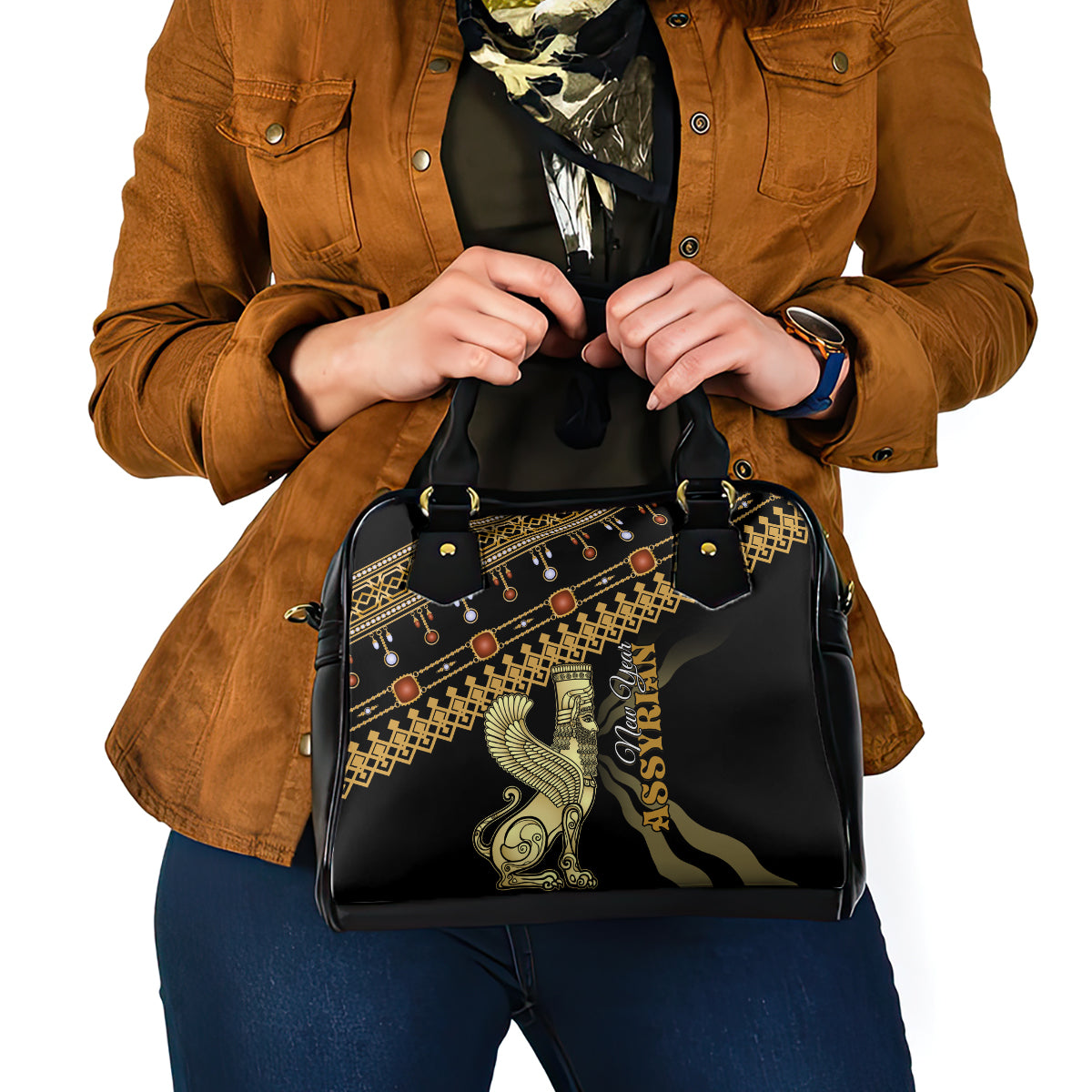Assyrian New Year Shoulder Handbag Akitu 6774 Kha B Nissan