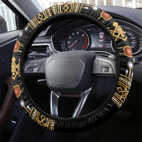 Assyrian New Year Steering Wheel Cover Akitu 6774 Kha B Nissan - Wonder Print Shop