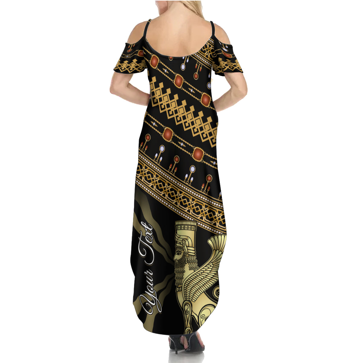 Assyrian New Year Summer Maxi Dress Akitu 6774 Kha B Nissan - Wonder Print Shop