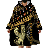 Assyrian New Year Wearable Blanket Hoodie Akitu 6774 Kha B Nissan - Wonder Print Shop