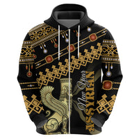 Assyrian New Year Zip Hoodie Akitu 6774 Kha B Nissan - Wonder Print Shop
