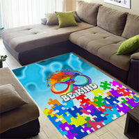 World Autism Awareness Day 2024 Area Rug In A World Where You Can Be Anything Be Kind - Wonder Print Shop