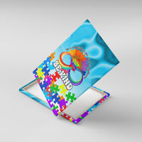 World Autism Awareness Day 2024 Canvas Wall Art In A World Where You Can Be Anything Be Kind - Wonder Print Shop