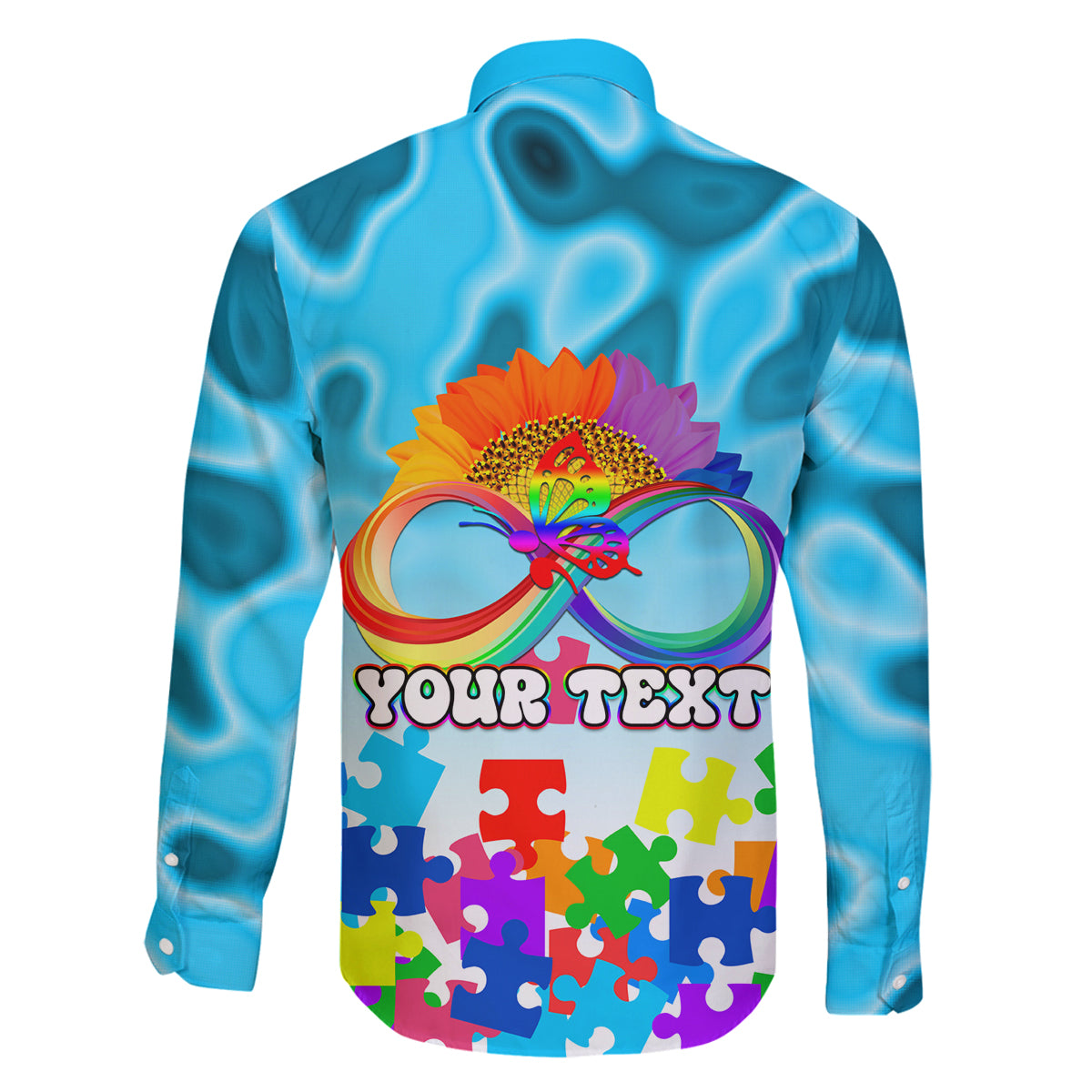 World Autism Awareness Day 2024 Family Matching Off Shoulder Short Dress and Hawaiian Shirt In A World Where You Can Be Anything Be Kind - Wonder Print Shop