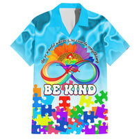World Autism Awareness Day 2024 Family Matching Short Sleeve Bodycon Dress and Hawaiian Shirt In A World Where You Can Be Anything Be Kind - Wonder Print Shop