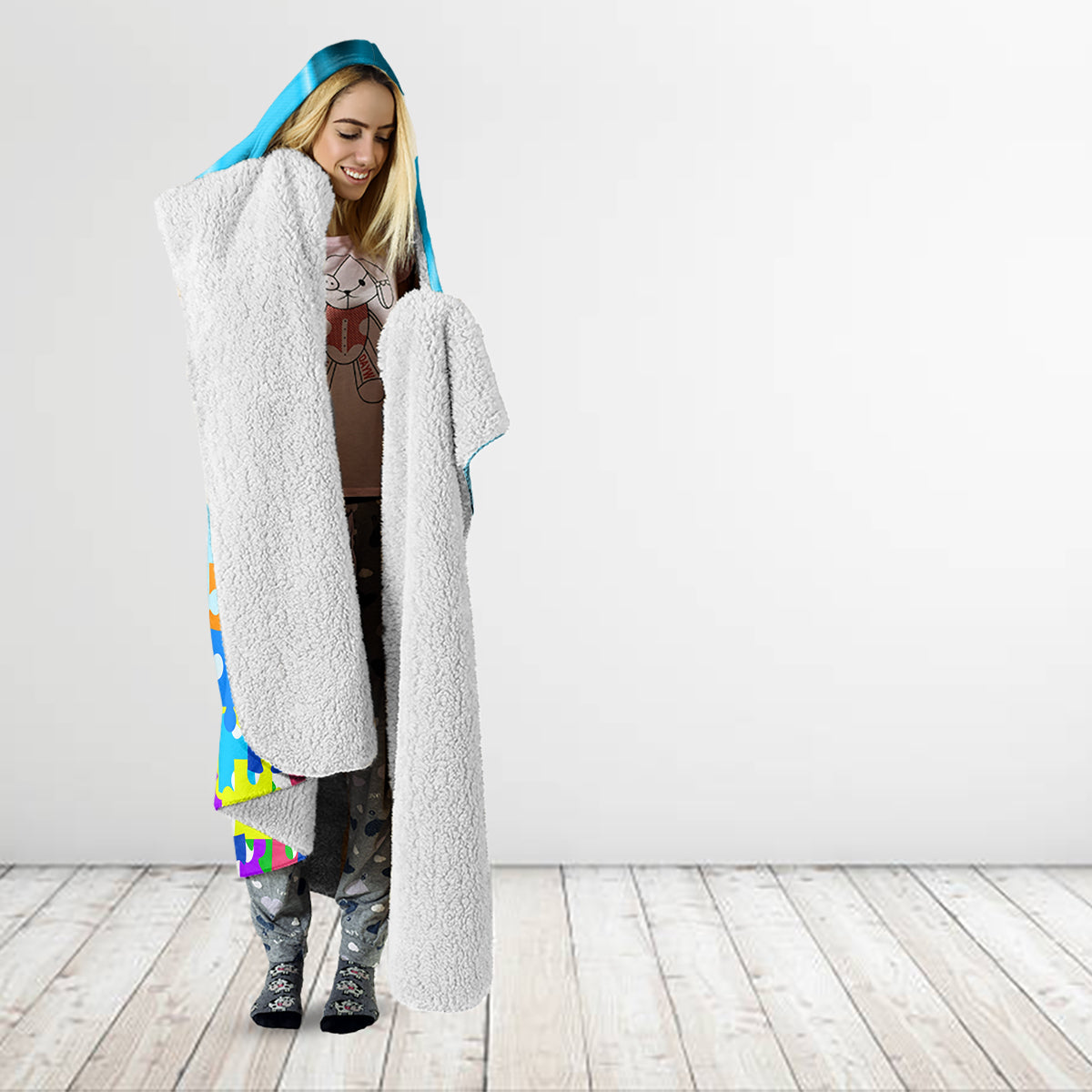 World Autism Awareness Day 2024 Hooded Blanket In A World Where You Can Be Anything Be Kind