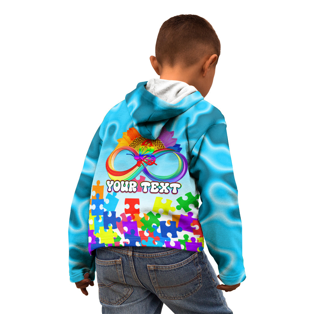 World Autism Awareness Day 2024 Kid Hoodie In A World Where You Can Be Anything Be Kind - Wonder Print Shop