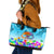 World Autism Awareness Day 2024 Leather Tote Bag In A World Where You Can Be Anything Be Kind - Wonder Print Shop