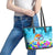 World Autism Awareness Day 2024 Leather Tote Bag In A World Where You Can Be Anything Be Kind - Wonder Print Shop
