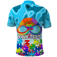 World Autism Awareness Day 2024 Polo Shirt In A World Where You Can Be Anything Be Kind - Wonder Print Shop