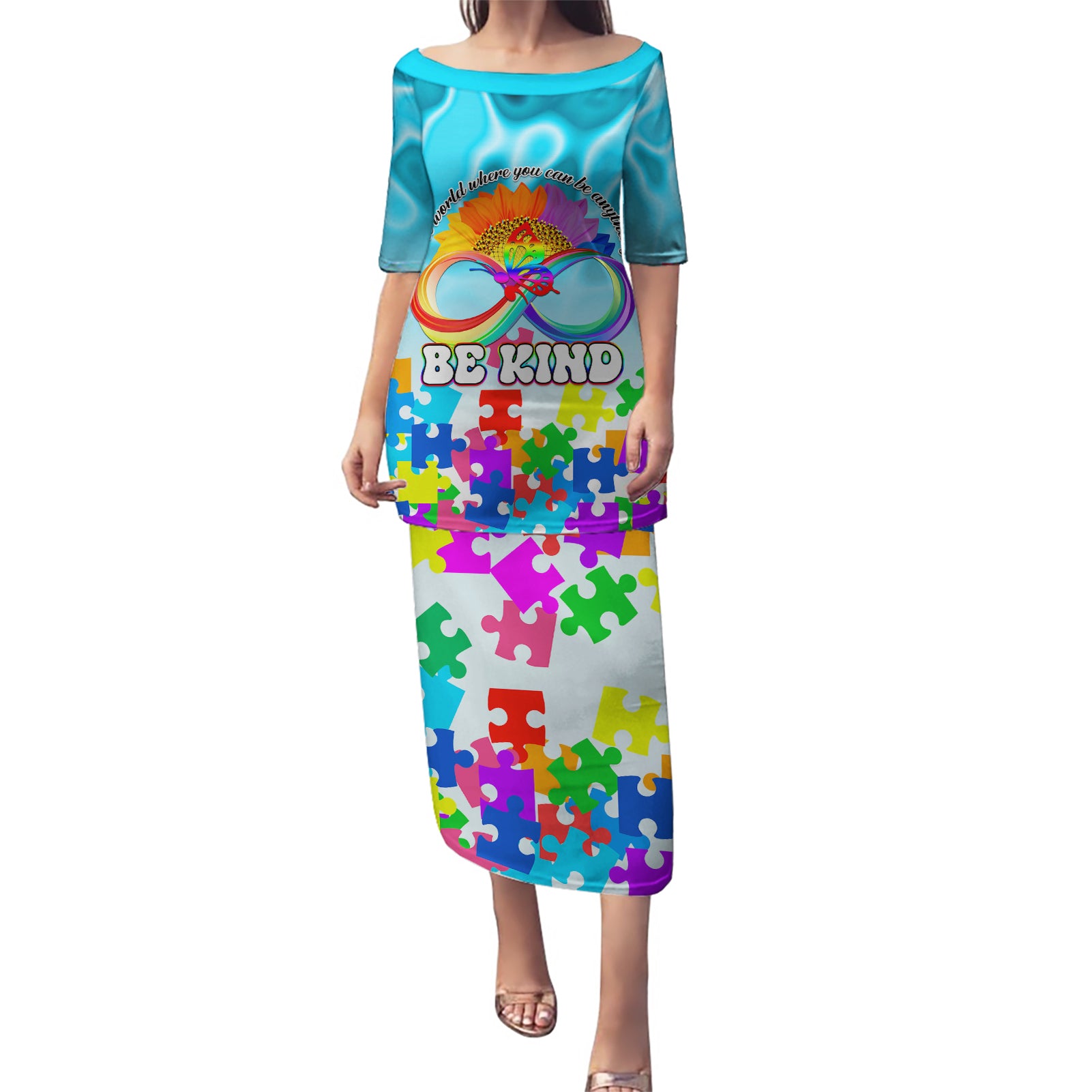 World Autism Awareness Day 2024 Puletasi In A World Where You Can Be Anything Be Kind - Wonder Print Shop