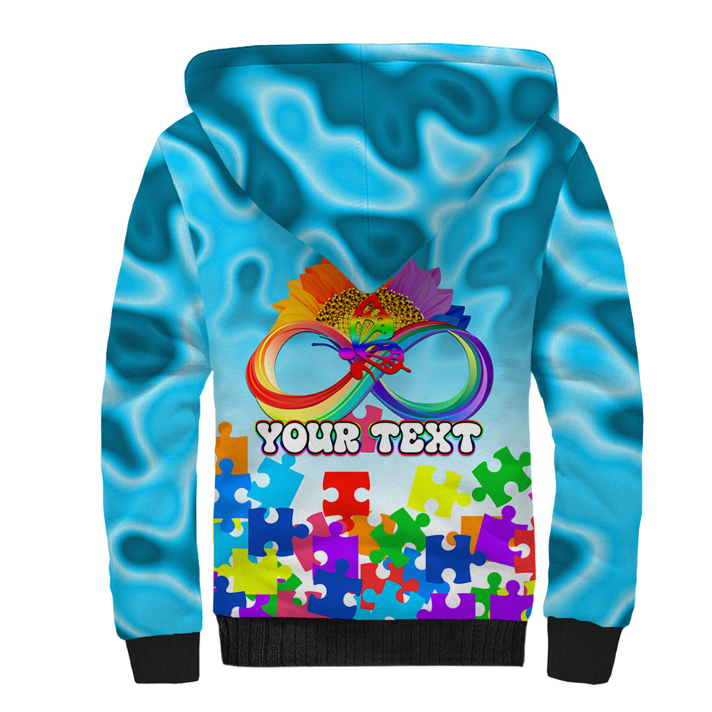 World Autism Awareness Day 2024 Sherpa Hoodie In A World Where You Can Be Anything Be Kind - Wonder Print Shop