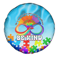 World Autism Awareness Day 2024 Spare Tire Cover In A World Where You Can Be Anything Be Kind - Wonder Print Shop