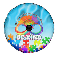 World Autism Awareness Day 2024 Spare Tire Cover In A World Where You Can Be Anything Be Kind - Wonder Print Shop