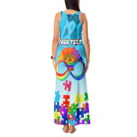 World Autism Awareness Day 2024 Tank Maxi Dress In A World Where You Can Be Anything Be Kind - Wonder Print Shop