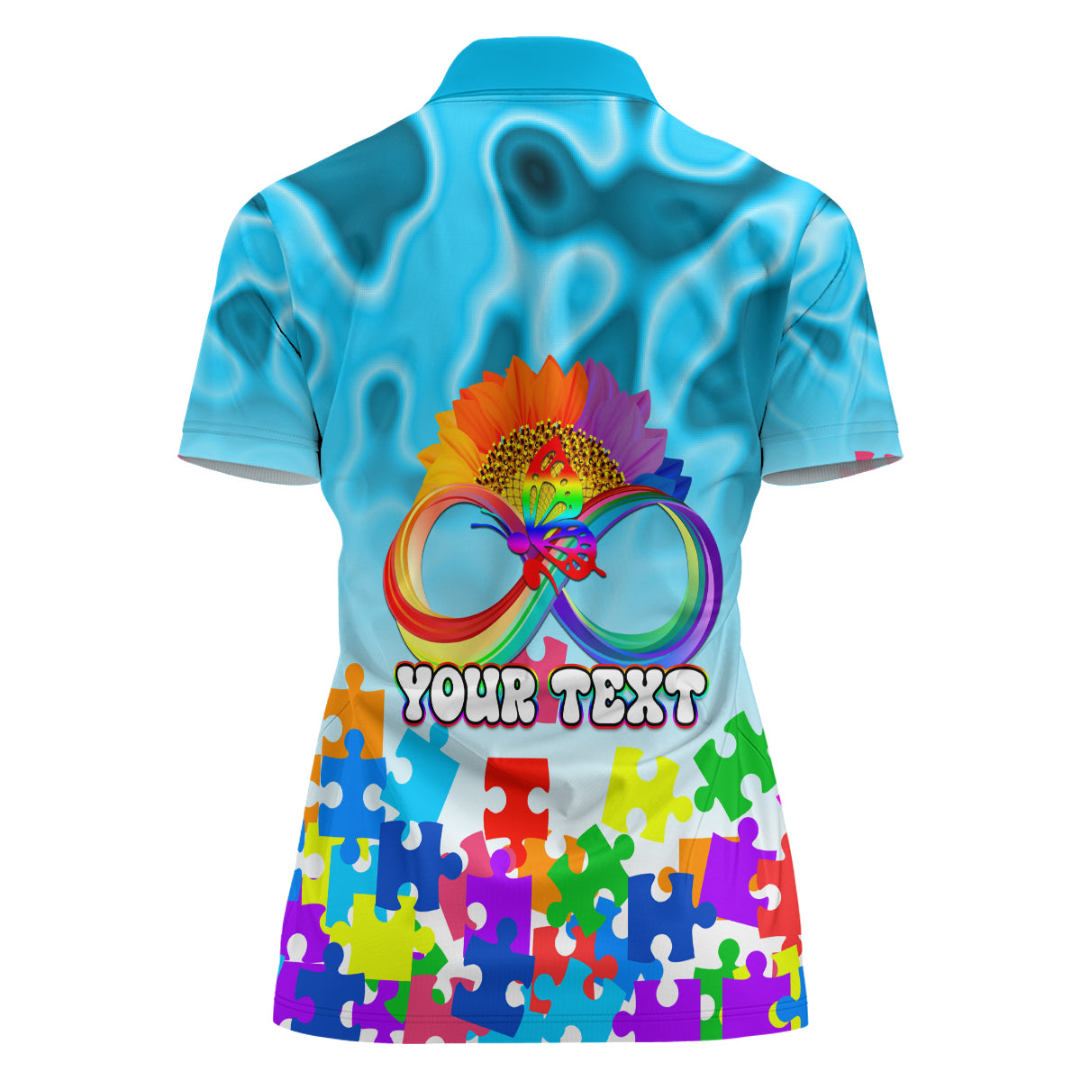 World Autism Awareness Day 2024 Women Polo Shirt In A World Where You Can Be Anything Be Kind - Wonder Print Shop